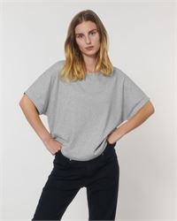 T-SHIRT DA DONNA CON MANICA ARROTOLATA